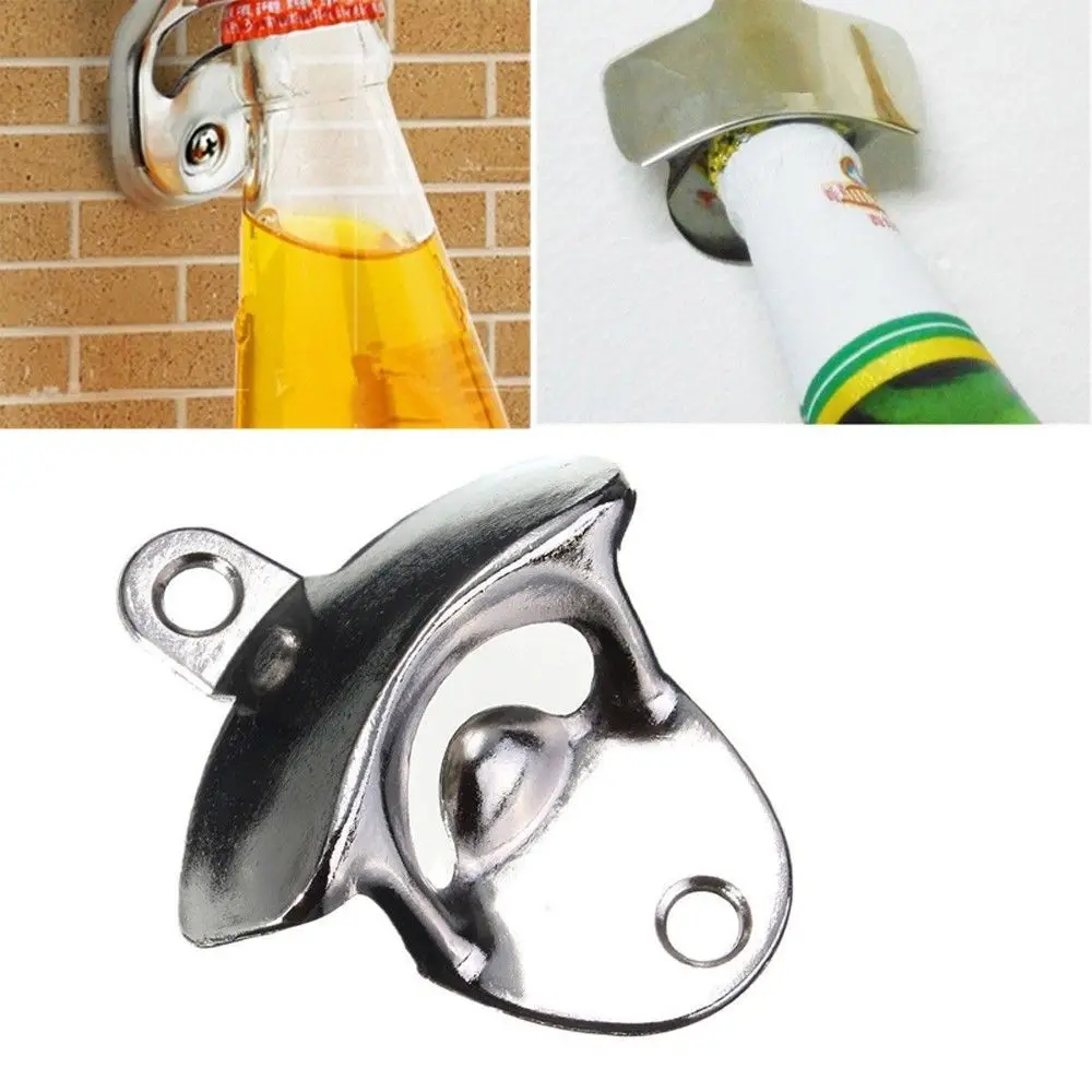 Club Supplies Without Screws Kitchen Accessories Bar Beer Soda Cap Tools Wall Mounted Opener Fixed Wine Opener Bottle Opener