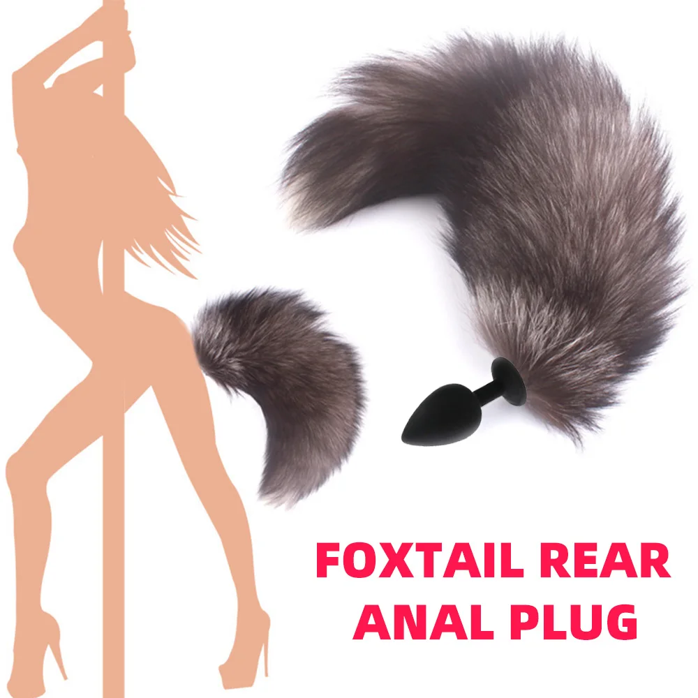 Small Size Silicone Anal Plug Anal Toys Sexy Fox Tail Anal Plug Erotic Anus Toy Sex Toys Woman Men Sex Butt Plug Adult Products