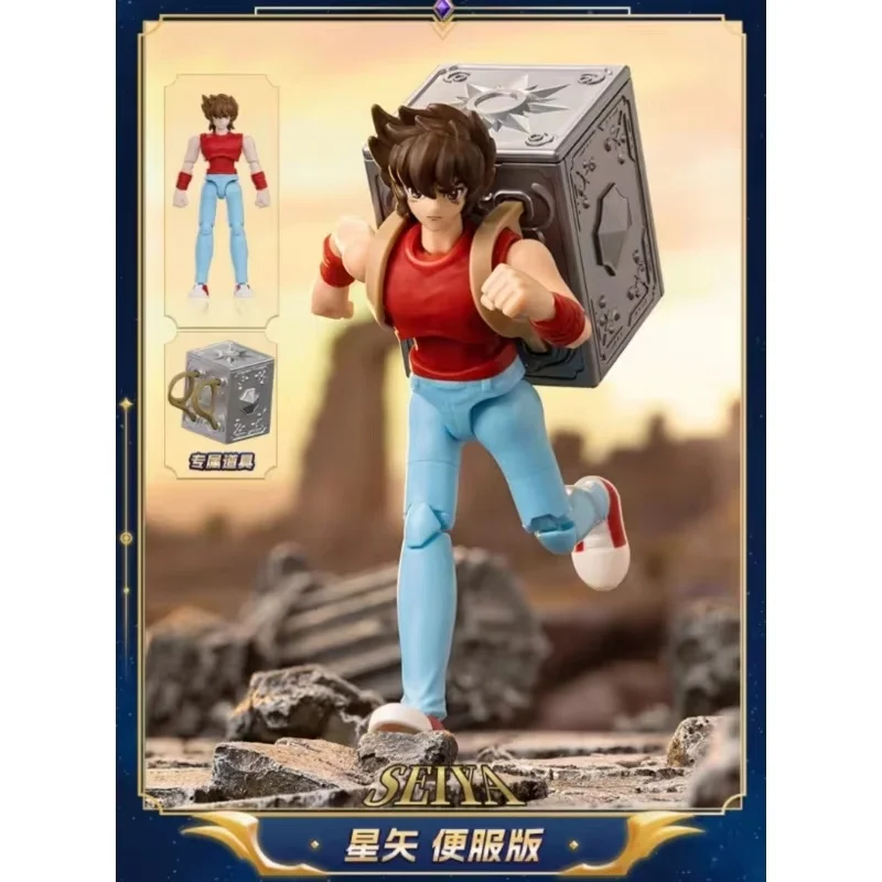 

Saint Seiya Galaxy Version V2 Blokees Blind Box - Anime Model Figurines Collectible Toys Gift Camus Hoyoga Dohko Milo Shiryu