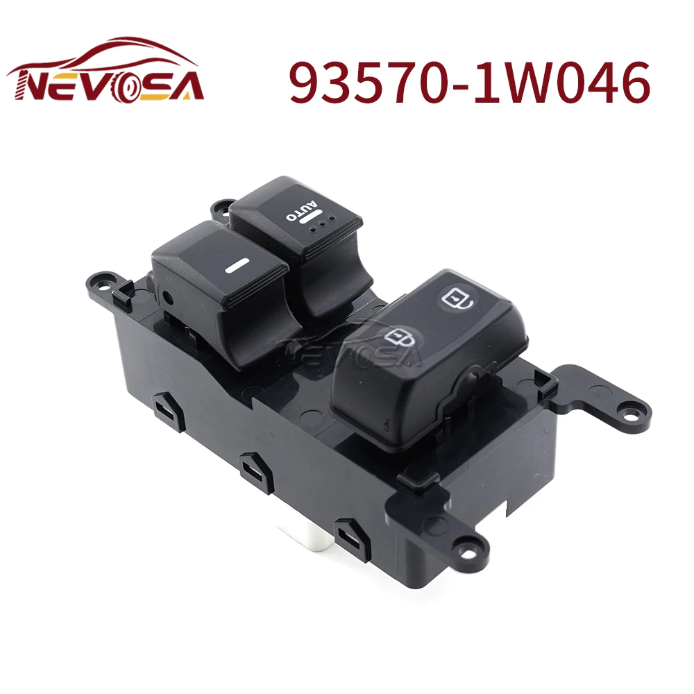 

NEVOSA 93570-1W046 Electric Power Window Switch Button For Kia Rio 935701W046 Glass Button Lifter 93570-1W040 935701W040