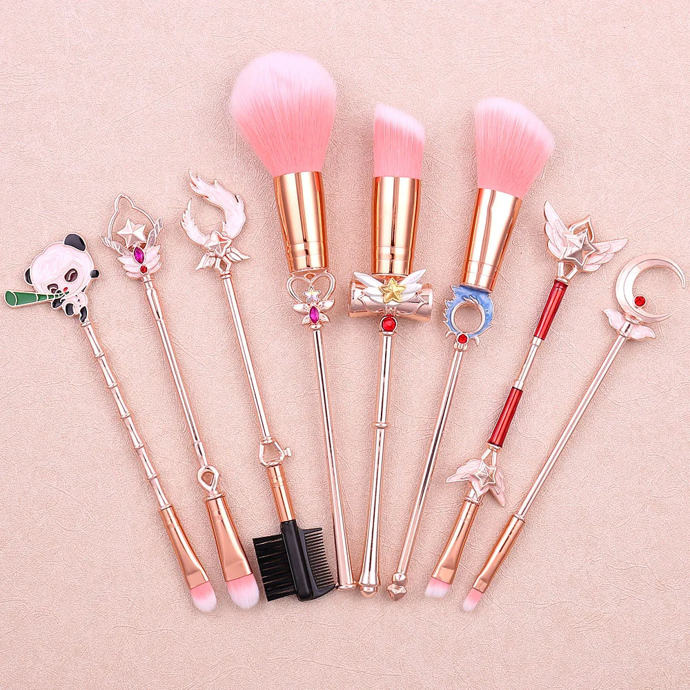 League of Legends Metal Figures Magic Wand Figure Makeup Brush Toy Potter Beauty Professional Tools For Girls Woman Gift