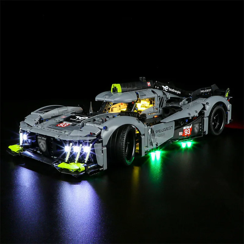 (Only LED Light No Bricks)  42156 Peugeot 9X8 24-Hour Le Mans Hybrid Supercar Building Blocks Bricks Kits Sets Not Include Model