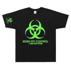 Homixide Gang Mosh Pit Control T-shirt Playboi Carti Opium Merch Tshirt HXG T-shirts Men Women Hip Hop Oversized Cotton T Shirts