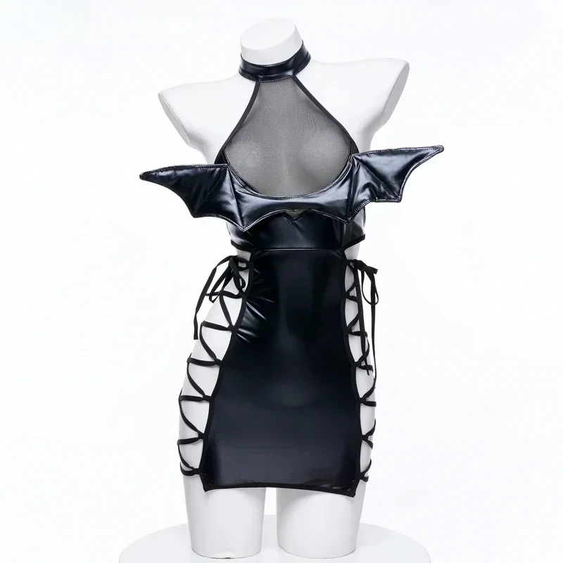 زي تنكري جديد 2025 من سلسلة شيطان الهالوين زي تنكري للنساء على شكل عنكبوت ساحرة الخفافيش فستان مصاص دماء رعب مجموعة أزياء