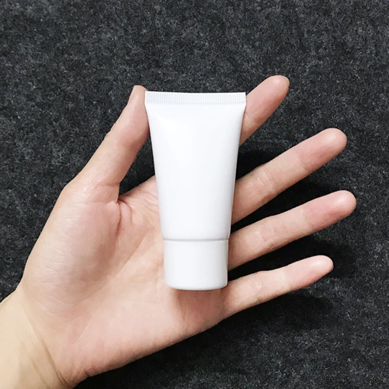 30/50/100pcs 30g/ml Cosmetic Soft Tubes White Cream/Lotion Bottle Cleansing Face/Facial Cream Containers Refillable tubes