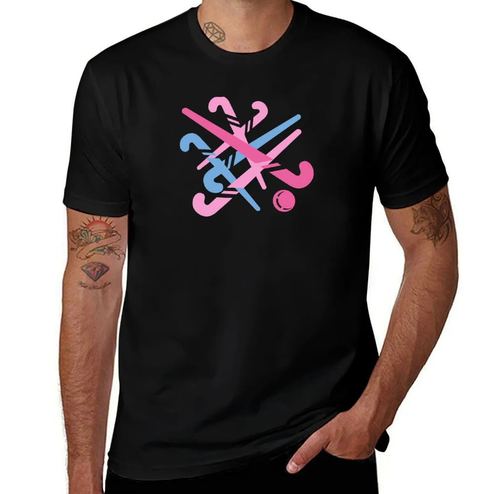 Hockey stick pastel colors T-Shirt funny t shirts dark humor T-Shirt