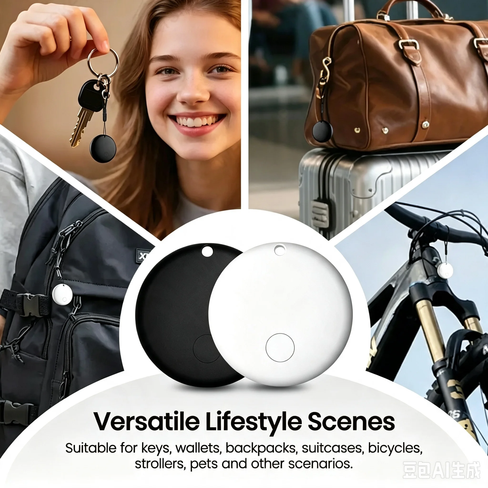 Smarte Tracker-Tags: Bluetooth-Ortungsgeräte für Android & iOS – Smart-Tags für Schlüssel, Gepäck, Geldbörsen – Globaler Anti-Verlust-Locator – Detail 10