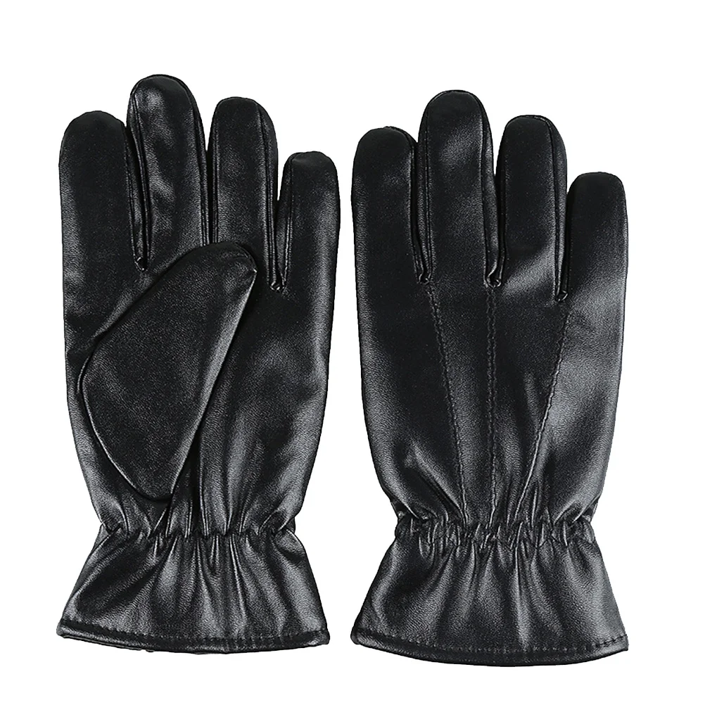 قفازات متينة مضادة للكهرباء الساكنة من البولي يوريثان لحماية الرياضات الشتوية باللون الأسود للتزلج والمشي لمسافات طويلة والتسلق قفازات شتوية مريحة من البولي يوريثان #4