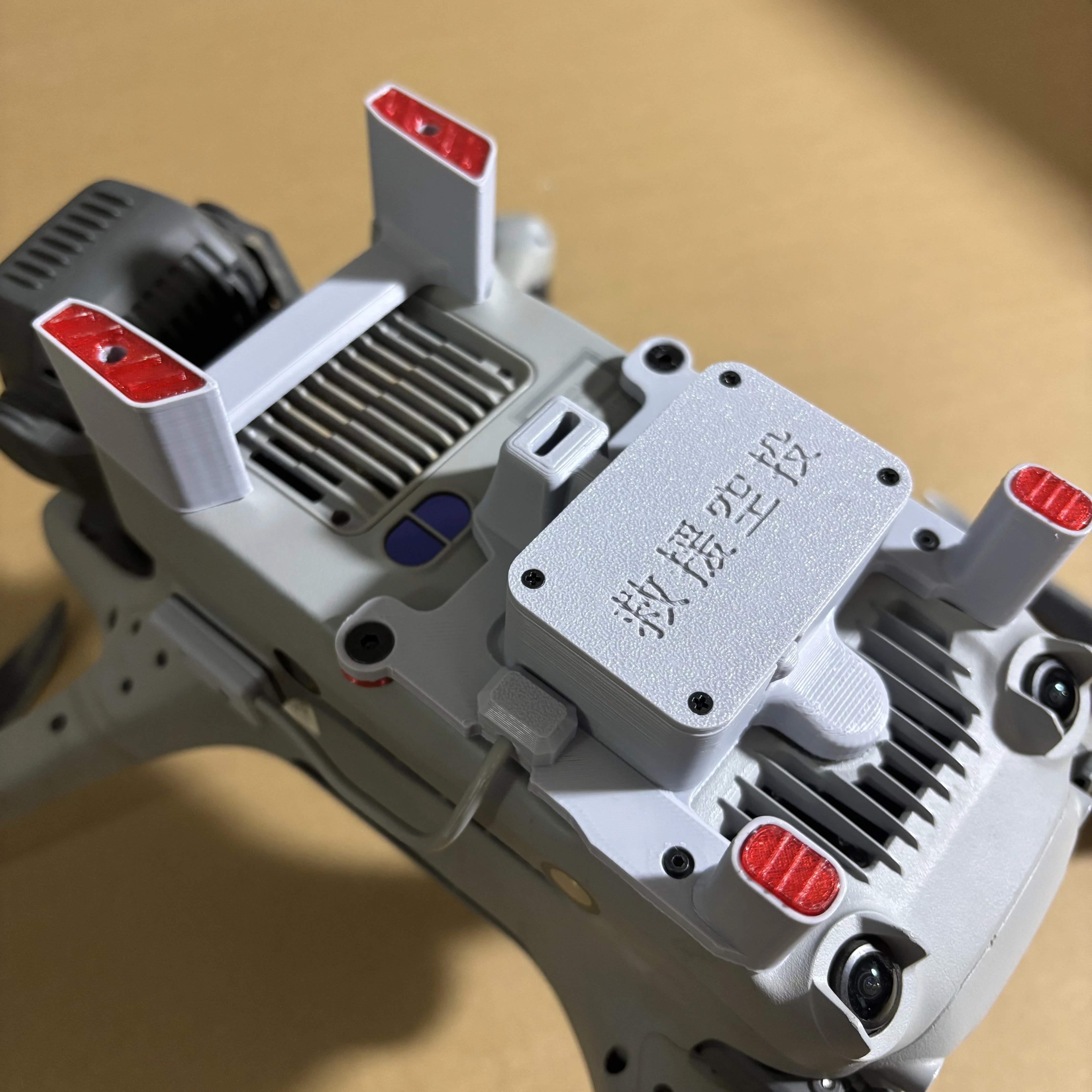 Life Ring Airdrop Device Thrower Rescue Mechanism for DJI Matrice 4TD Firefighting Emergency Drill UAV Airdrop Accessory