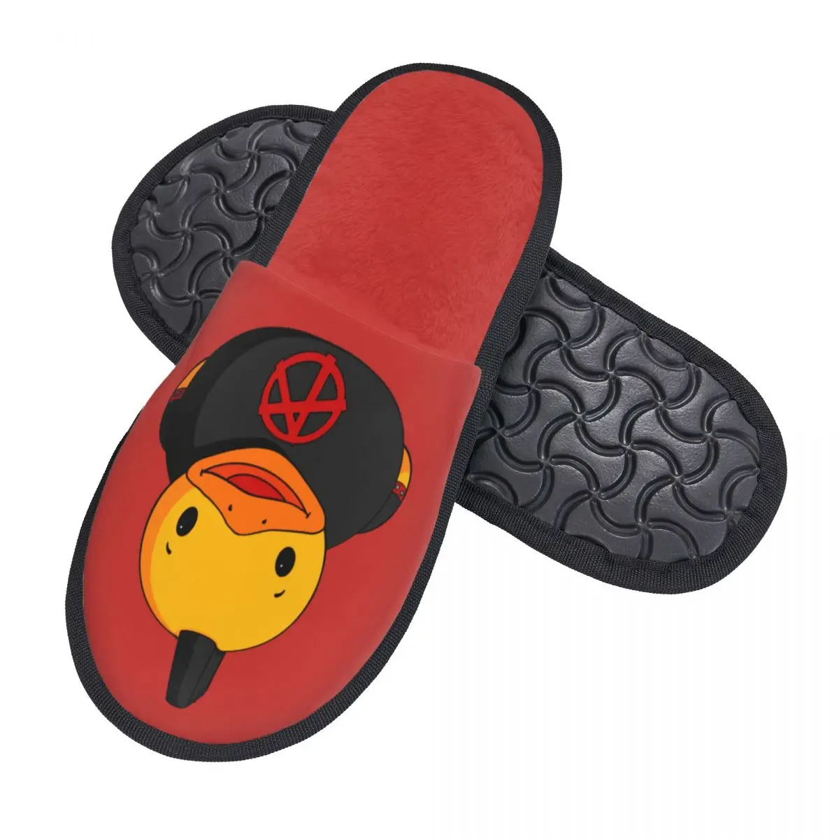 Custom Anarchy Boy Rubber Ducky House Slippers Women Cozy Memory Foam Slip On Hotel Slipper Shoes