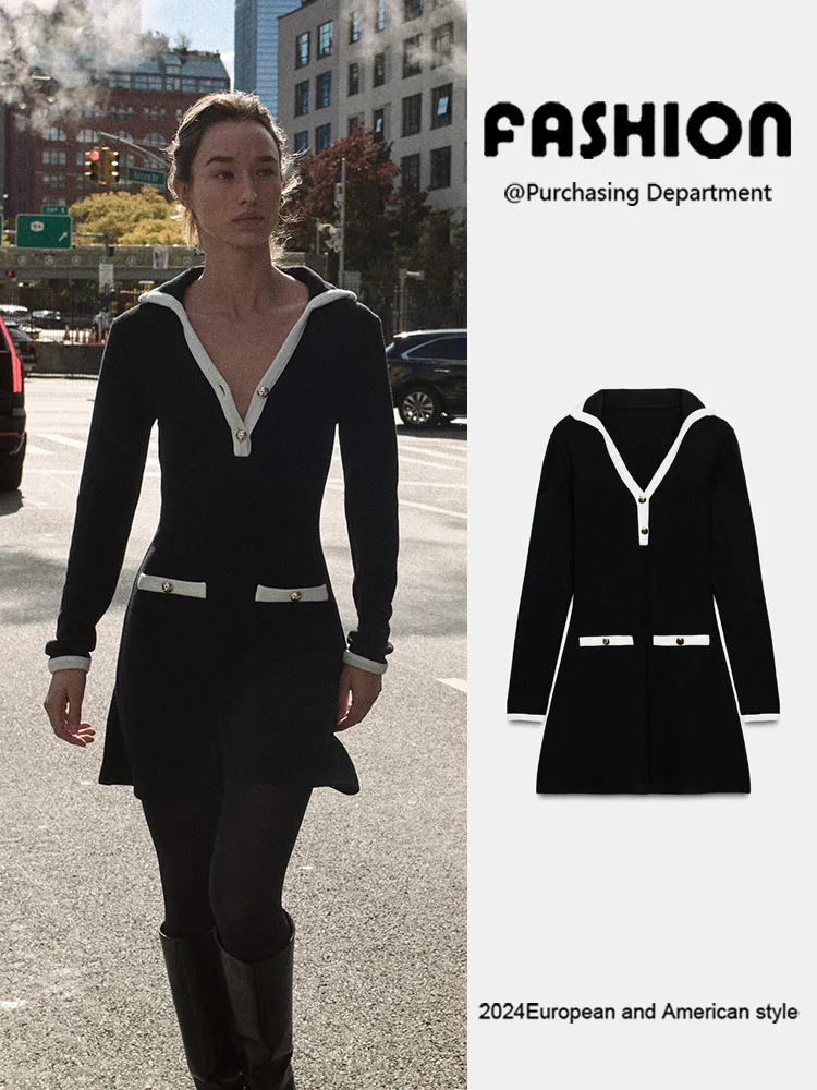 Faionable Color Blo Collar Long Sve Soft ort Dr Women's New Arrival Winter 2025 Ele Casual Chinese Sle Dr