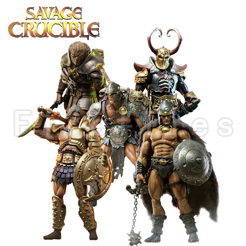 1/12 7 дюймов Harbinger Studios Savage Тигель Фигурка Волна 2 Jaeger Nashom Krieger Whoman Barbarian Аниме Модель Подарок