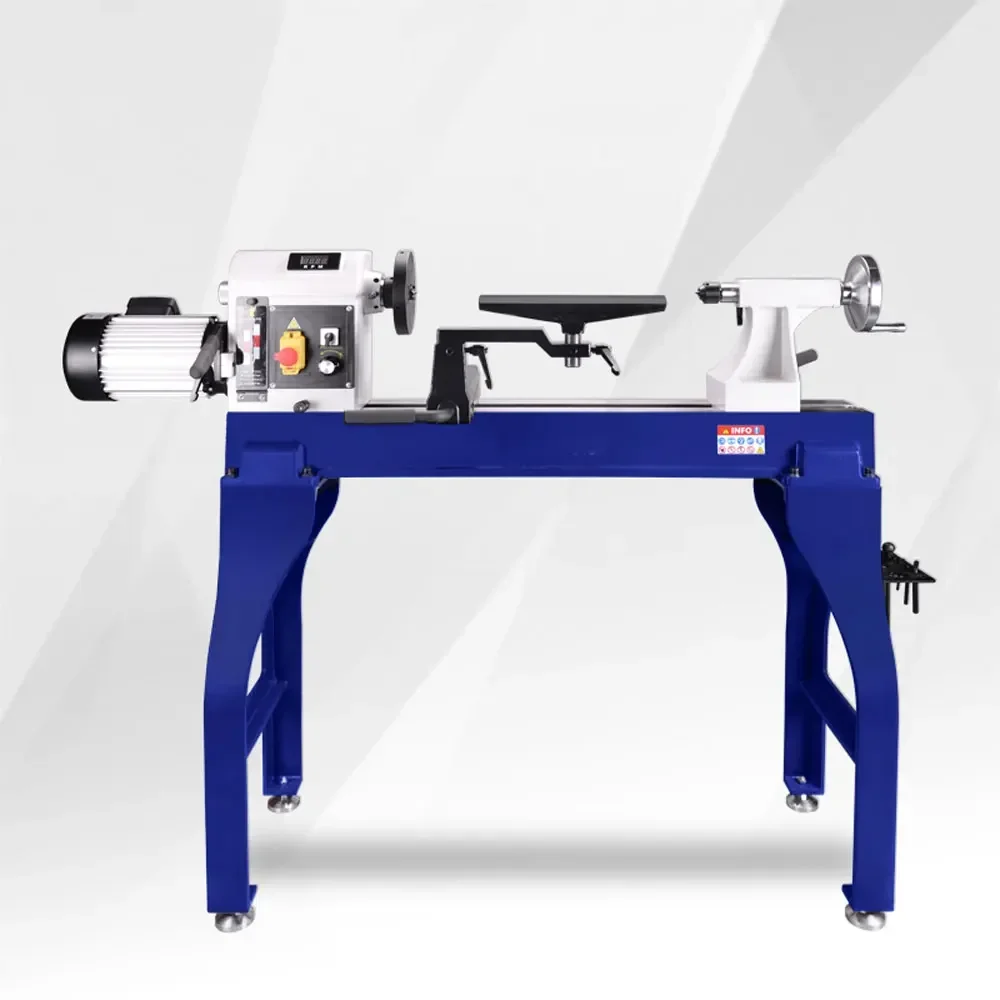 Woodworking lathe, large floor type machine tool, multifunctional household vertical large wood rotary machine with bracket