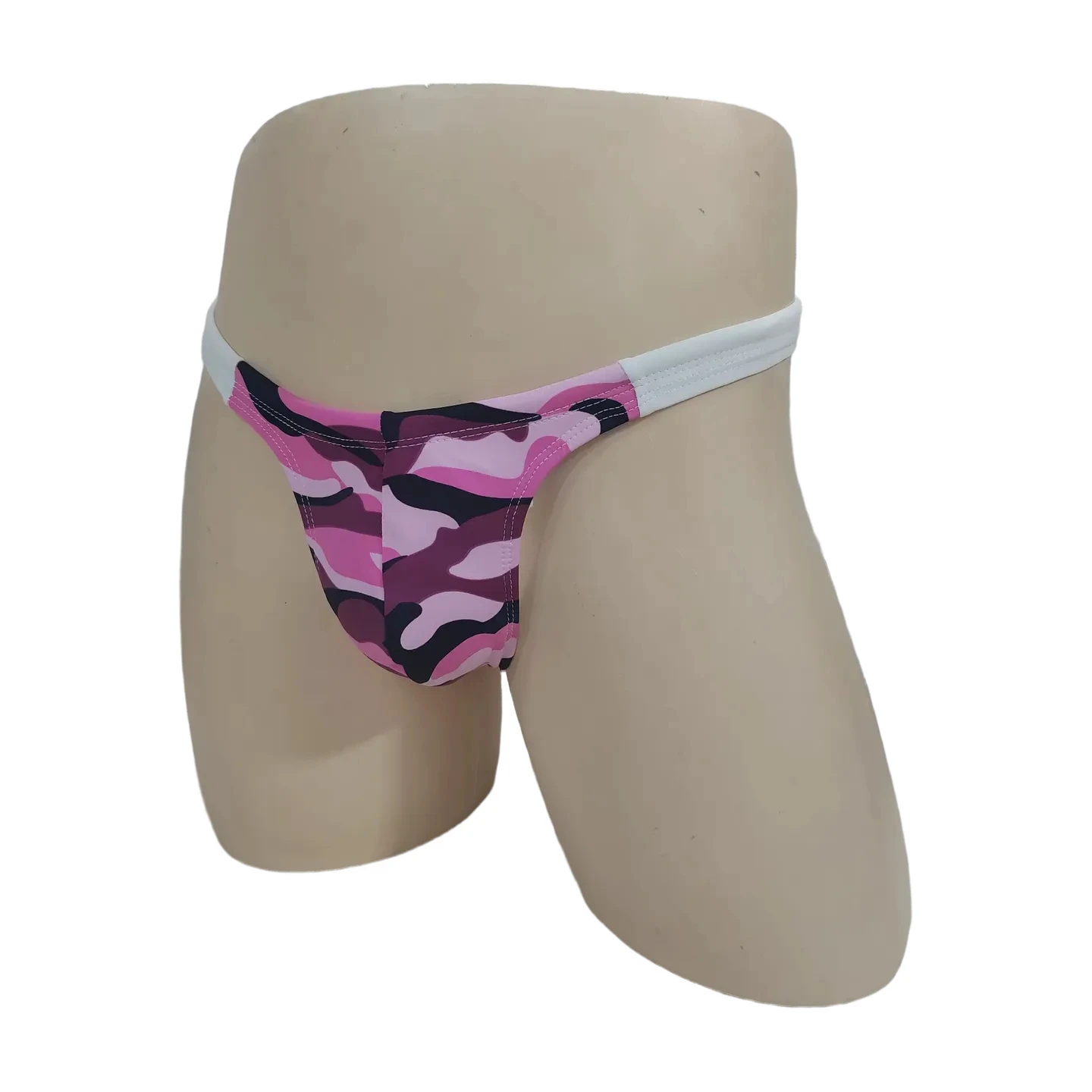 BOYTHOR Men's Camouflage Pattern Quick-Dry Built-In Drawstring Swimsuit for Beach and Pool