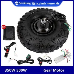 Brushless Geared Hub Motor Kit for Electric Trolley  Wheelbarrow Cart  Off Road Tire 14.5 Inch  24V, 36V, 48V, 350W, 500W