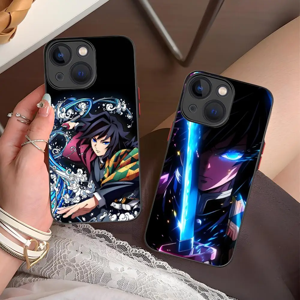 Demon Slayer Giyu Tomioka Phone Case for iPhone 16 15 14 13 