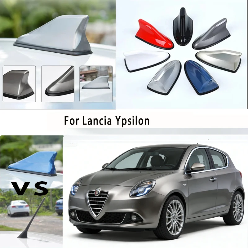 

For Lancia Ypsilon Car Roof Top Mount Shark Fin Aerial Antenna Toppers Auto Radio AM FM Antenna Signal Amplifier Aerial