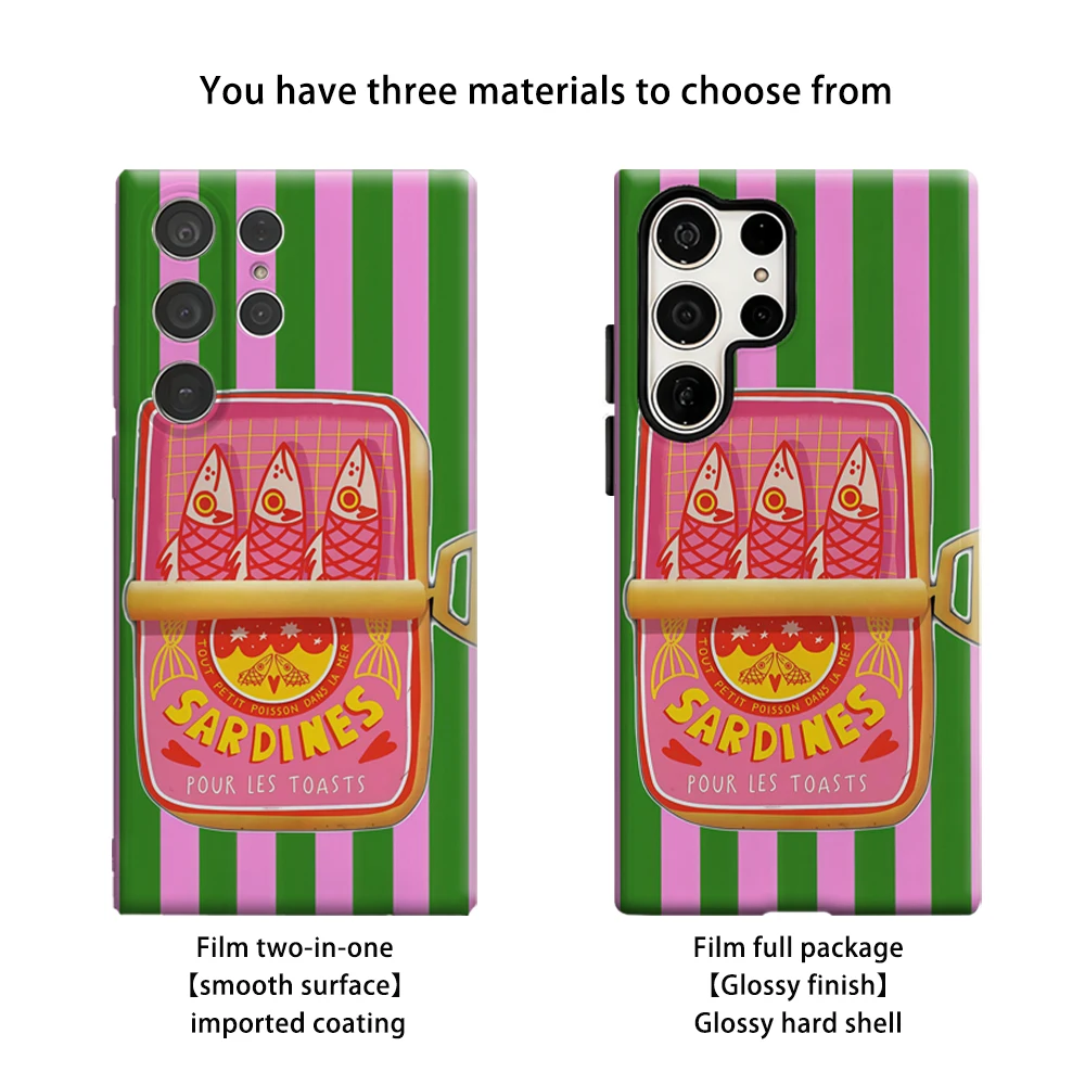 핑크 정어리 캔 폰 케이스 삼성 갤럭시 S25 S26 - Phone Cases You Can Customize 리뷰 및 가격