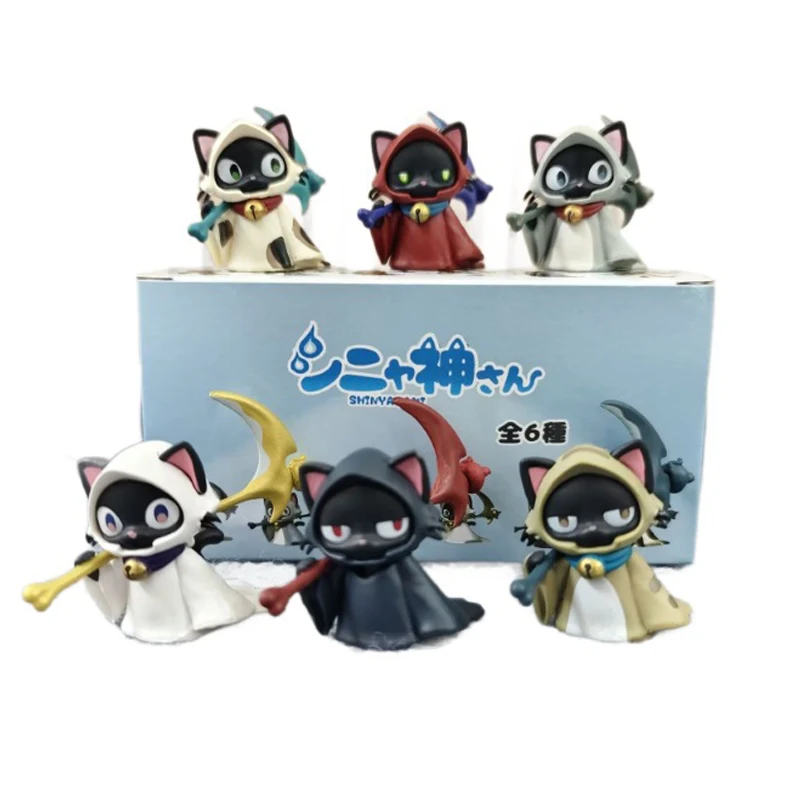 

Genuine Grim Reaper's Scythe Kawaii Cat Ghost Blind Box Anime Cartoon Birthday Gift Desktop Decor Trendy Toys Collection