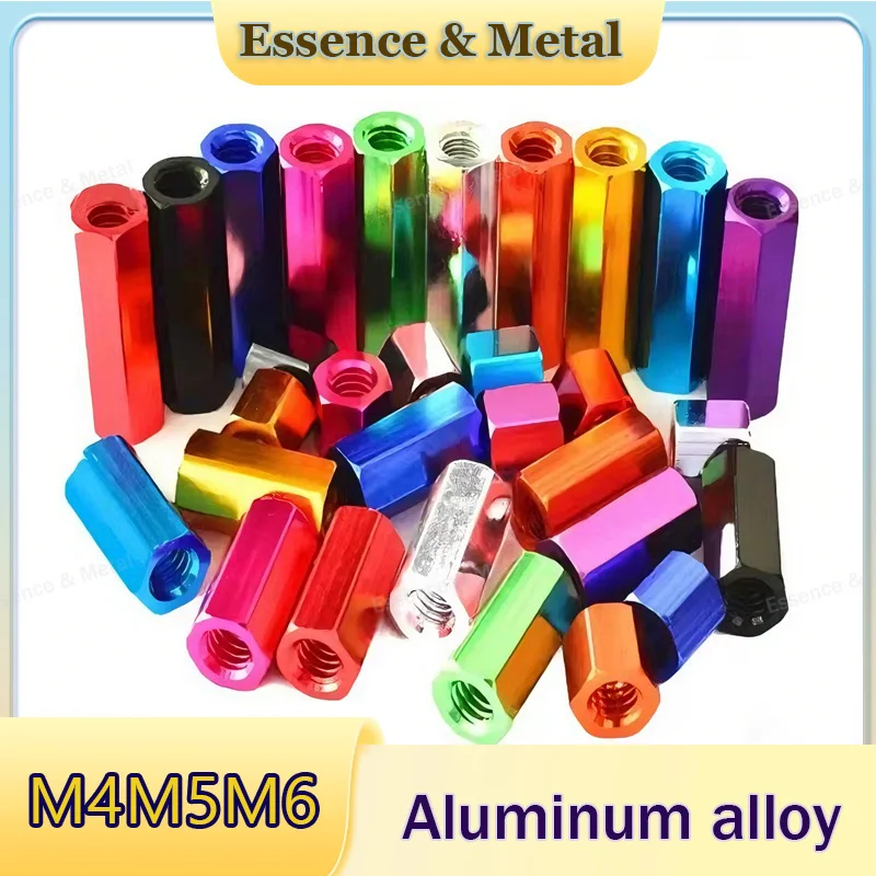 5pcs  Aluminum Alloy Hexagonal Isolation Column M4M5M6 Internal Thread Casing Hexagonal Column Suitable For Electronic Equipment