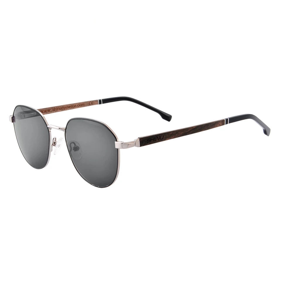 

SHINU men sunglasses polarized photochromic glasses wood eyeglasses resin polarized prescription eyeglasses fishing sunglasses