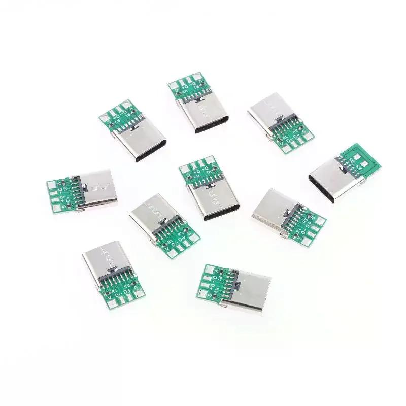 5/10Pcs 16Pin Usb Electric Terminals Welding DIY Data Cable Support PCB Board Type C Female Connectors Jack