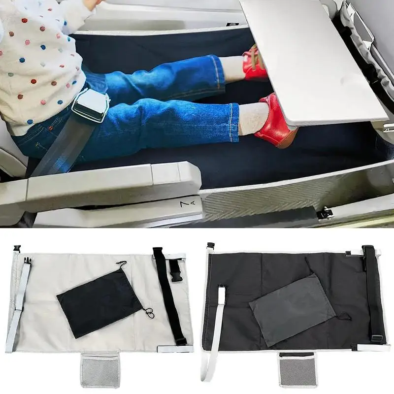 Child Car Airplane Seat Extender Foot Rest Travel Essentials Resting Foot Mats Breathable Aircraft Bed For Boys Girls On Flights