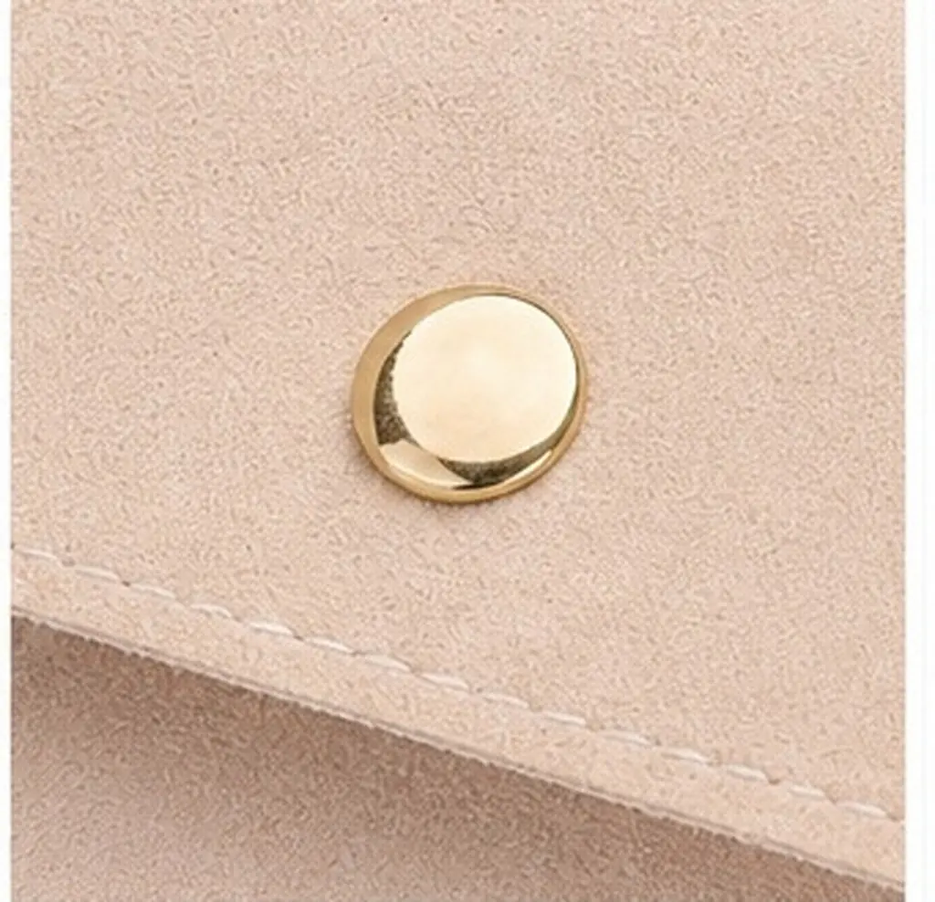 5Pcs Mini Clear Jewelry Bags 4 Inch Transparent Snap Button Closure Portable Travel Organizer Pouch for Bracelets Rings