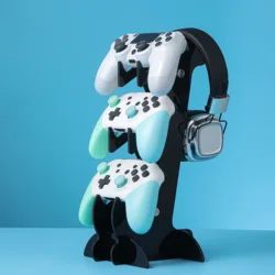 Suitable for PS5/PS4/Xbox/Switch universal controller/headphone three-layer stand