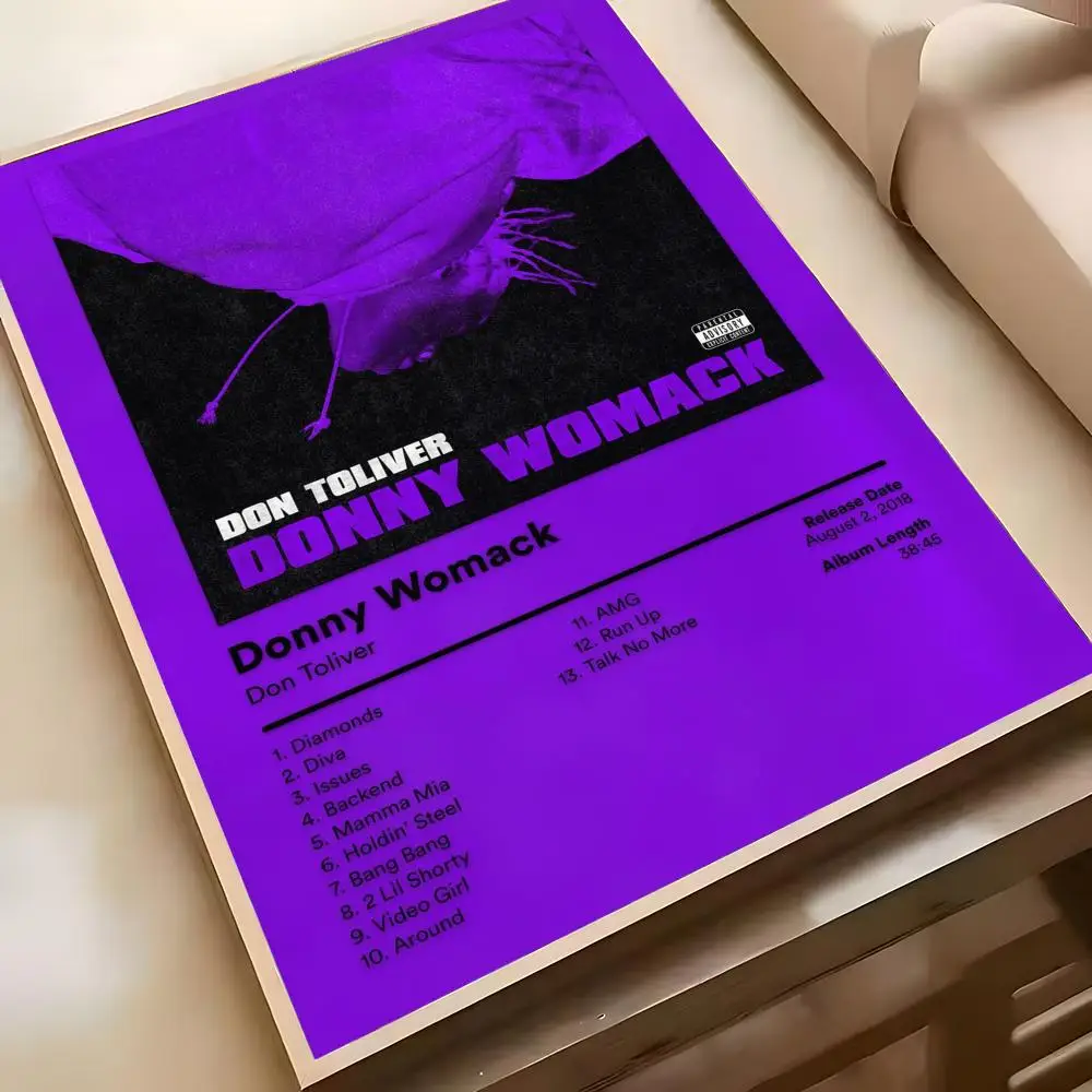 D-Don T-Toliver Poster, wasserfeste, selbstklebende Wandkunst-Aufkleber, abnehmbare Wanddekoration für Wohnzimmer und Schlafzimmer – Detail 11
