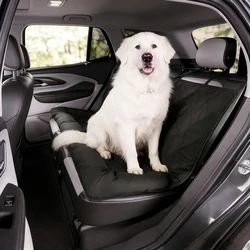 Winter Waterproof Dog Car Seat Cover Pet Travel Carrier Mattress Dog Mat Protector with Middle Seat Armrest for Cars, SUV, Truck