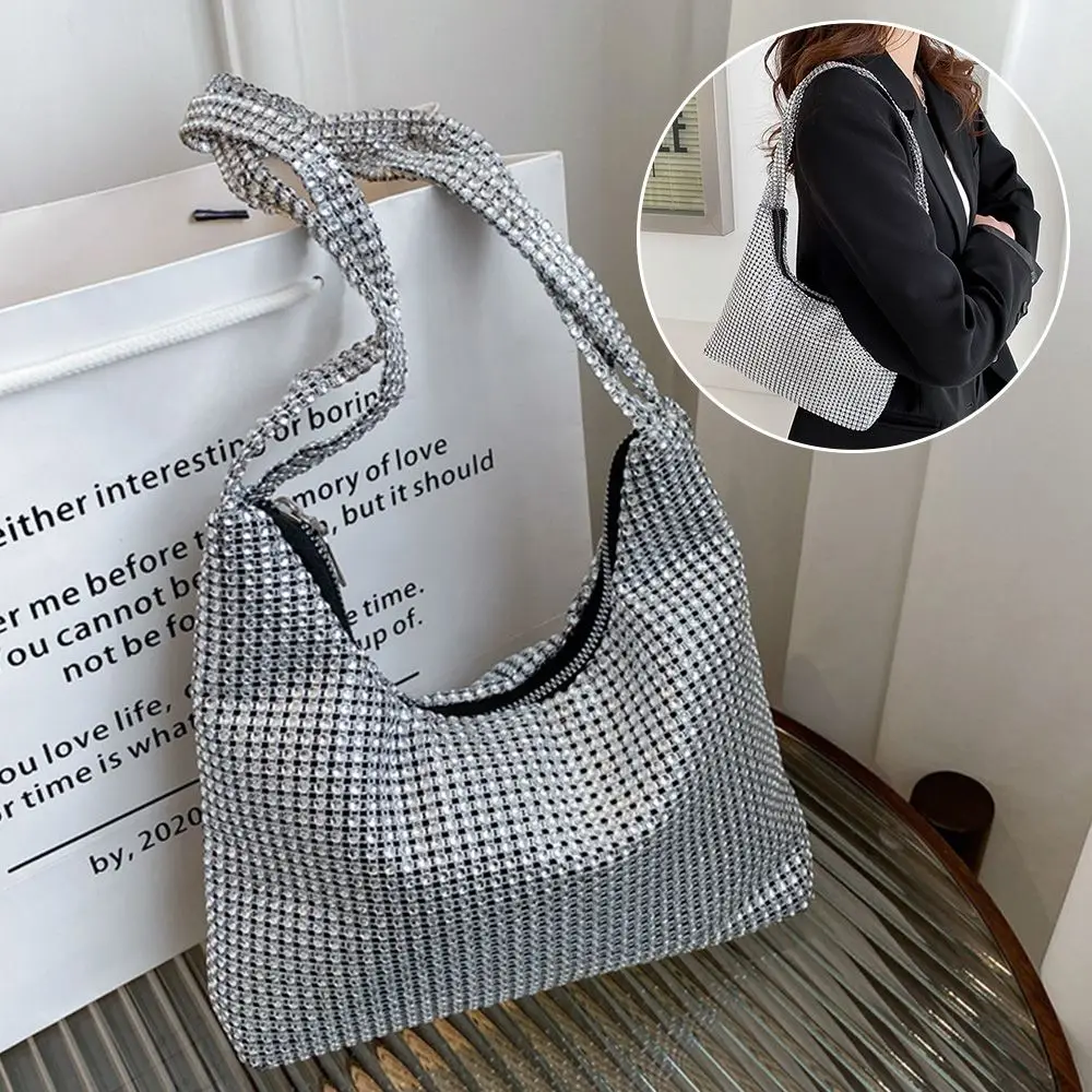 

Сумка-клатч для вечерних выходов с бриллиантами, стразами и бисером, украшенная блестящими элементами