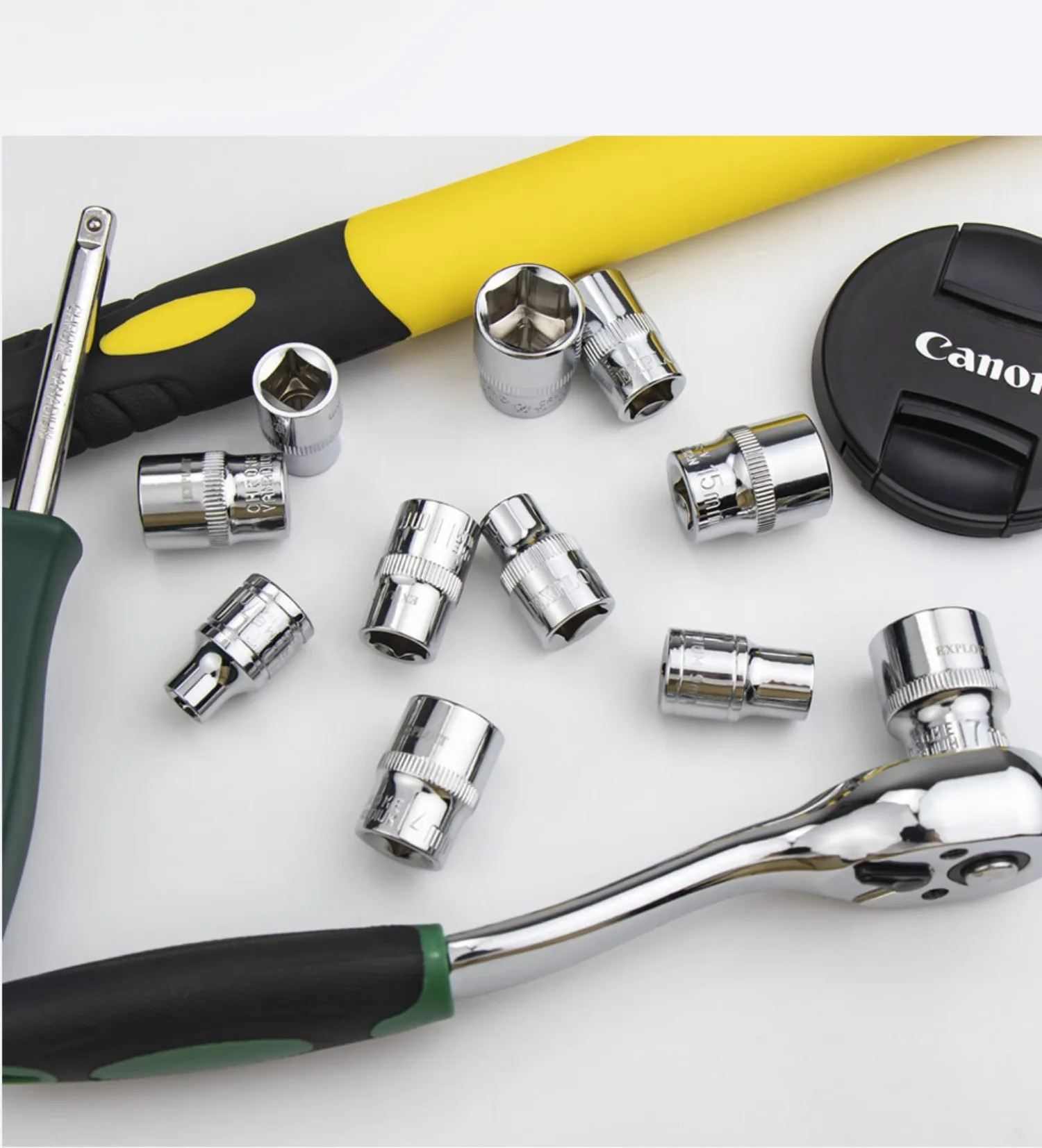 1 Stück 8-32mm Sechskant-Steckschlüsselsatz 1/2 Zoll Kurze Lange Steckschlüssel Tiefmutternschlüssel mit Halterung – Detail 4