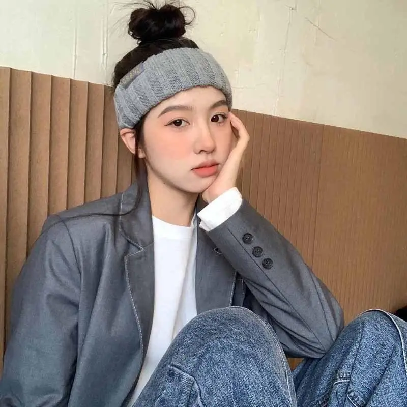 النساء الشتاء واسعة عقال بلون محبوك الدافئة حك الفتيات فاسق مطاطا أغطية الرأس الرياضة العصابات الشعر الملحقات