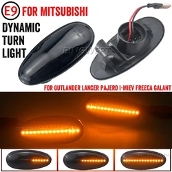For Mitsubishi Pajero Montero Shogun MK3 Magna Space Adventure Airtrek Chariot LED Dynamic Side Marker Light Turn Signal Lamps