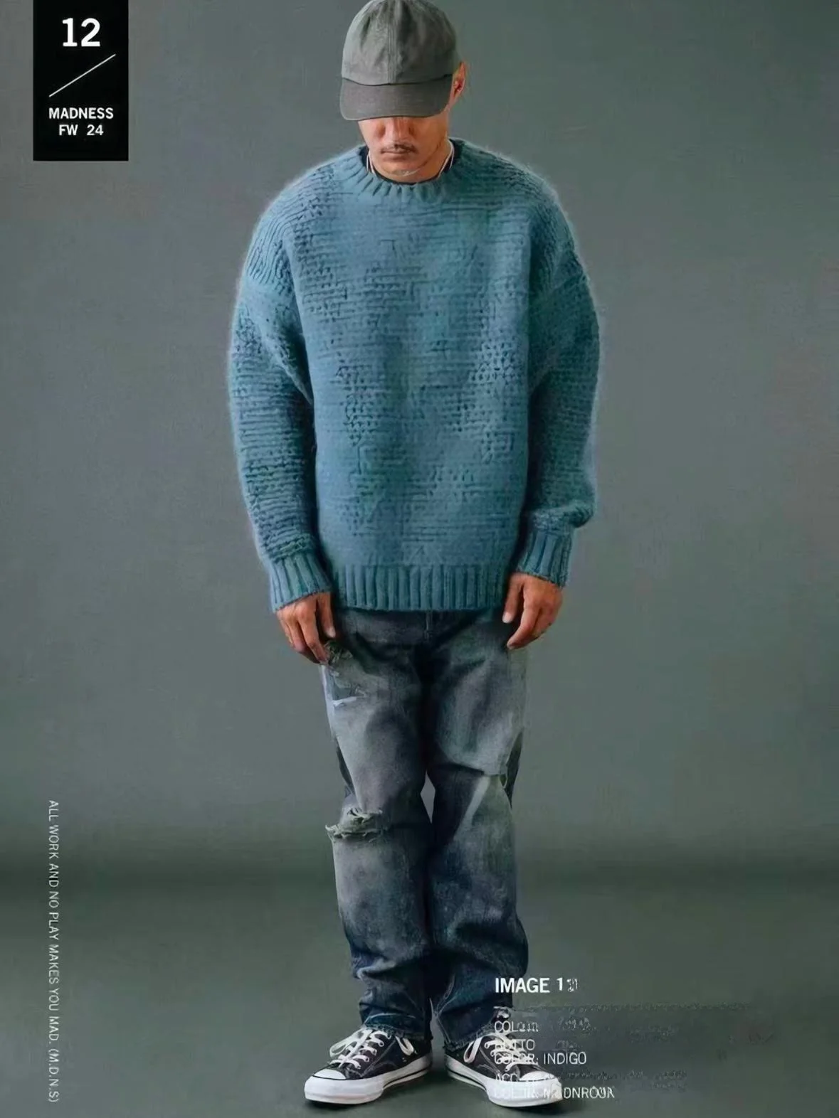 

Рабочие джинсы Workwear Pilot MADN Wu Wen Le из японского денима с нашивками, с эффектом масляных пятен, красные, средней посадки, с завязками из вельвета.