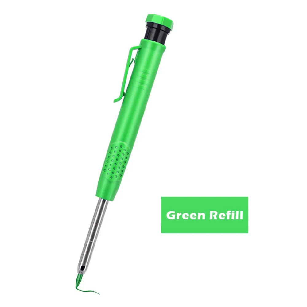 

2.8mm Woodworking Marking Pencil Deep Hole Marking Built-in Sharpener Solid Carpenter Pencil Long Head Mechanical Pencil