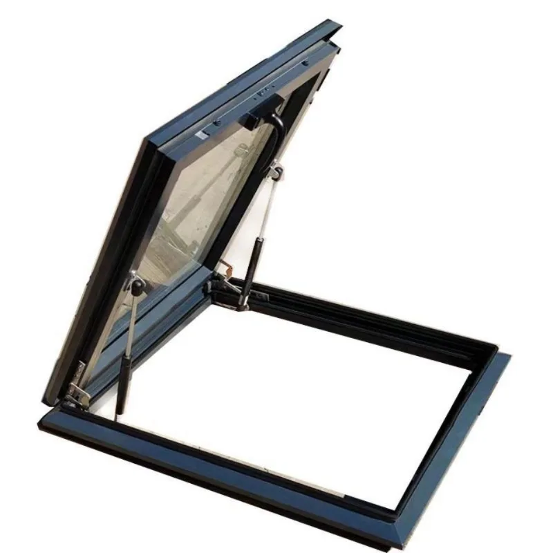 Thickened aluminum alloy pitched roof sunroof, flat roof room, sun room, attic sunroof cover, basement lighting well, tiger