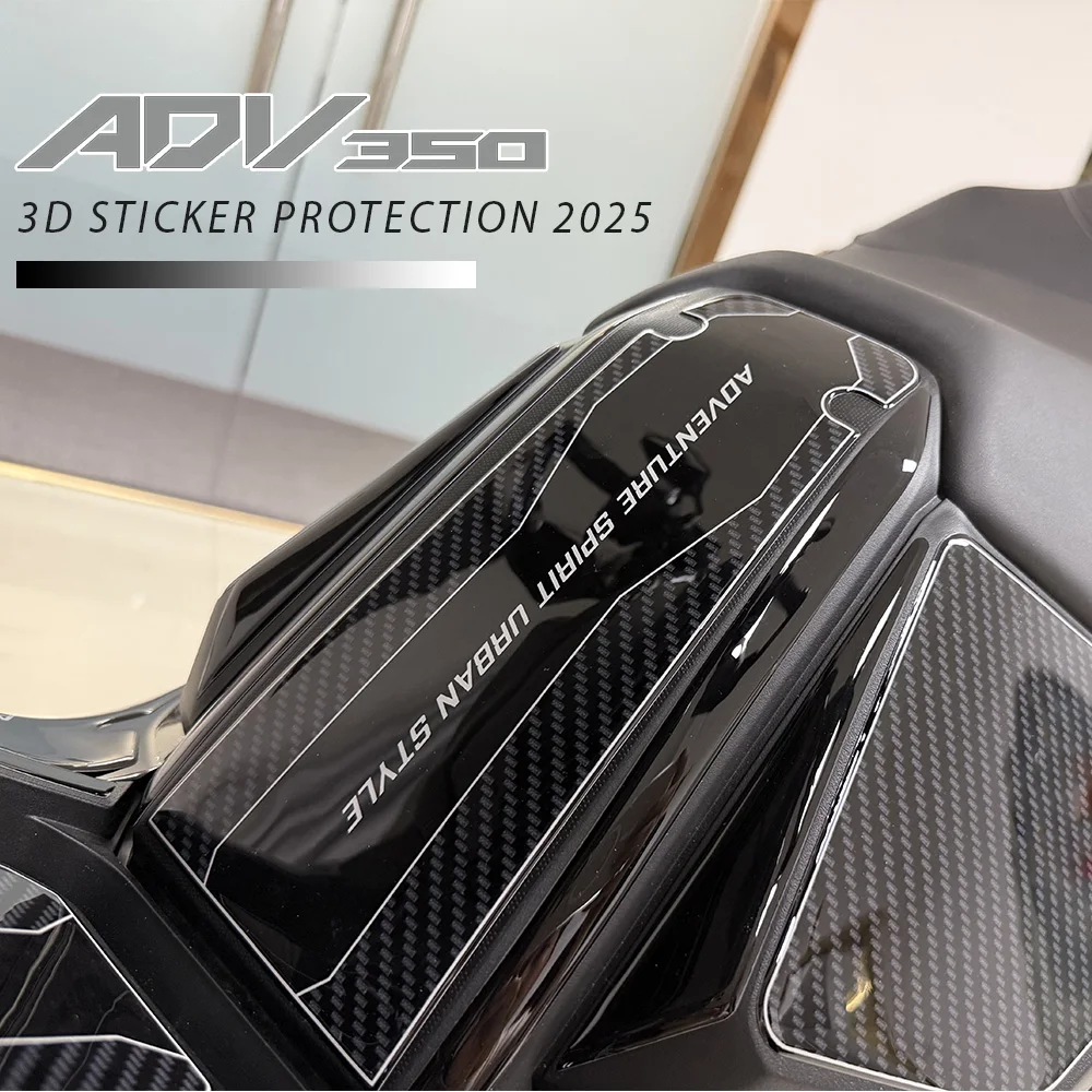 

For ADV 350 Accessories ADV350 2025 Stickers Motorcycle 3D Resin Sticker Kit Mid-Column Protection