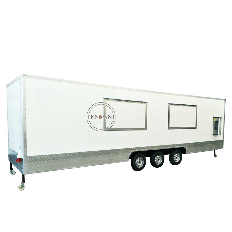 Customized 8 Meter Food Trailer DOT CE Approved Mobile Snack Food Vending Cart Dinner Truck with Full Kitchen