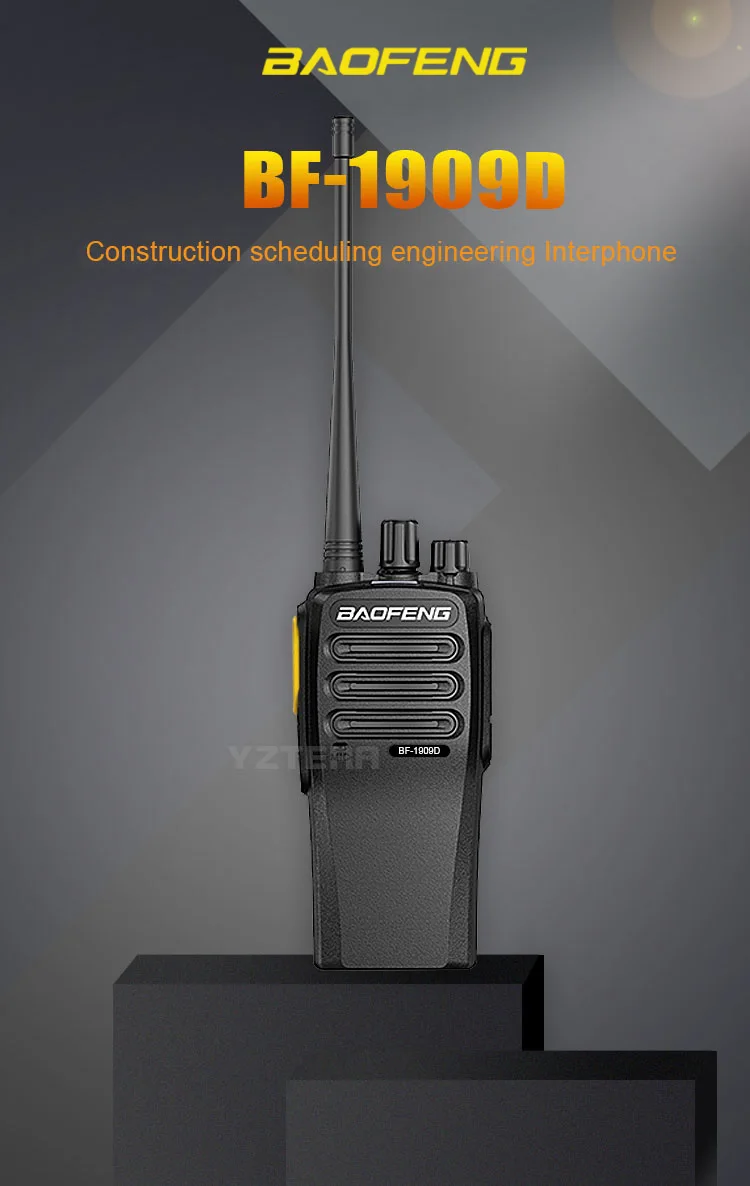 

BF-1909D Baofeng Walkie Talkie UHF400-480Mhz 16CH 10W Clear Sound Noise Reduction Type-C Charger two way radio