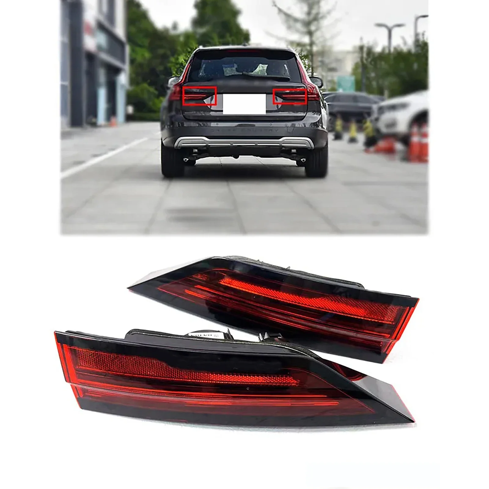 New V90 21-24 LED Clear Lens Tail Lights Automotive Assembly Car Accessories For VOLVO Models 32337135 And 32337141