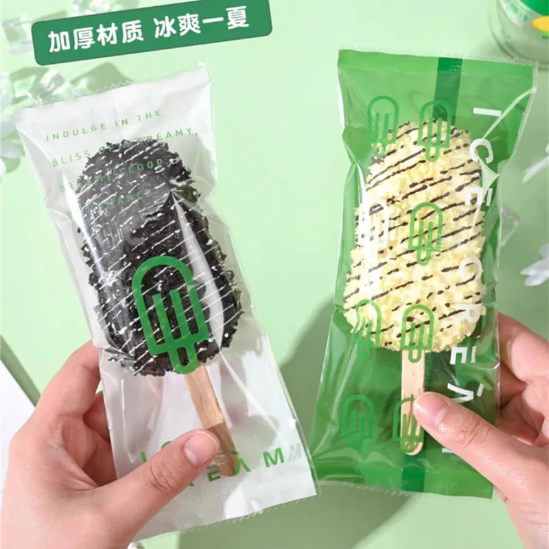 100 Stück DIY handgemachte Eis Süßigkeiten Milch Taffy Wrapper Maschine Versiegelung beutel Neujahr Geschenk Gebäck Verpackung – Detail 1