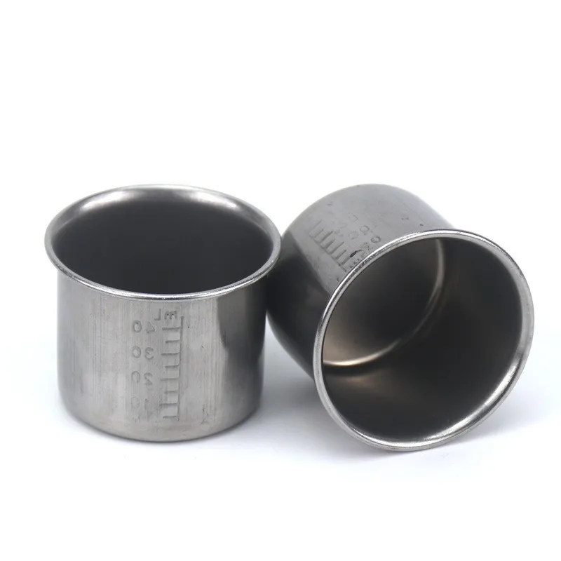 

Portable Stainless Steel Measuring Cup 40ml Mini Scale for Liquid Mixing Accurate Dosing Food Sauce Camp Kitchen