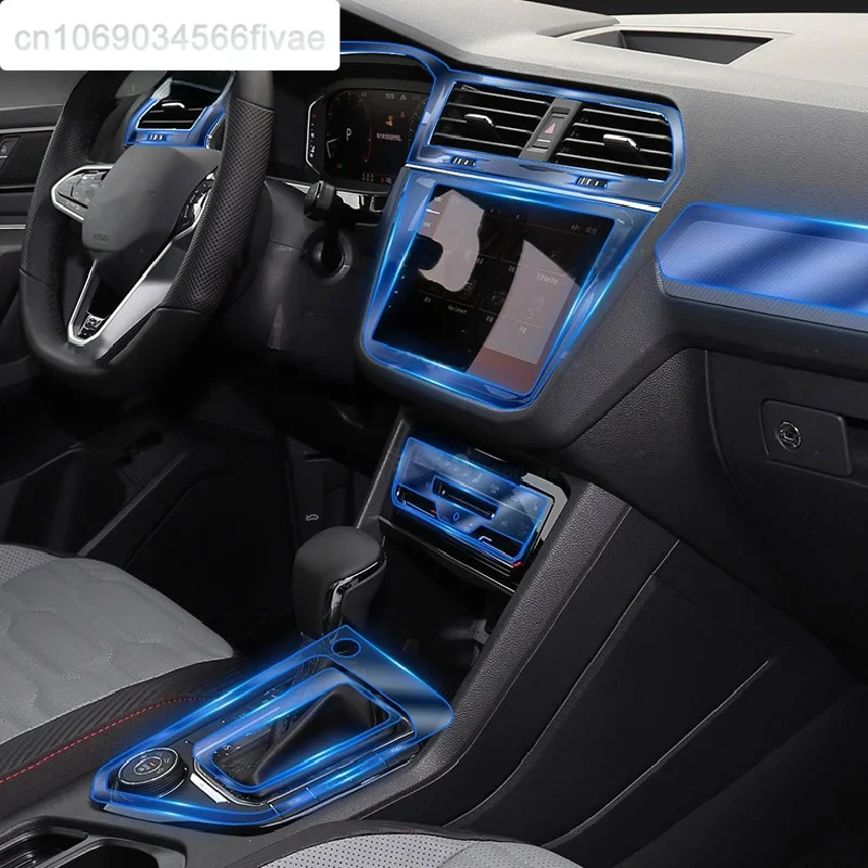 Für Volkswagen Tiguan 2021 Auto Interior Center konsole Transparente TPU Schutz film Anti-scratch Reparatur film Zubehör Refit