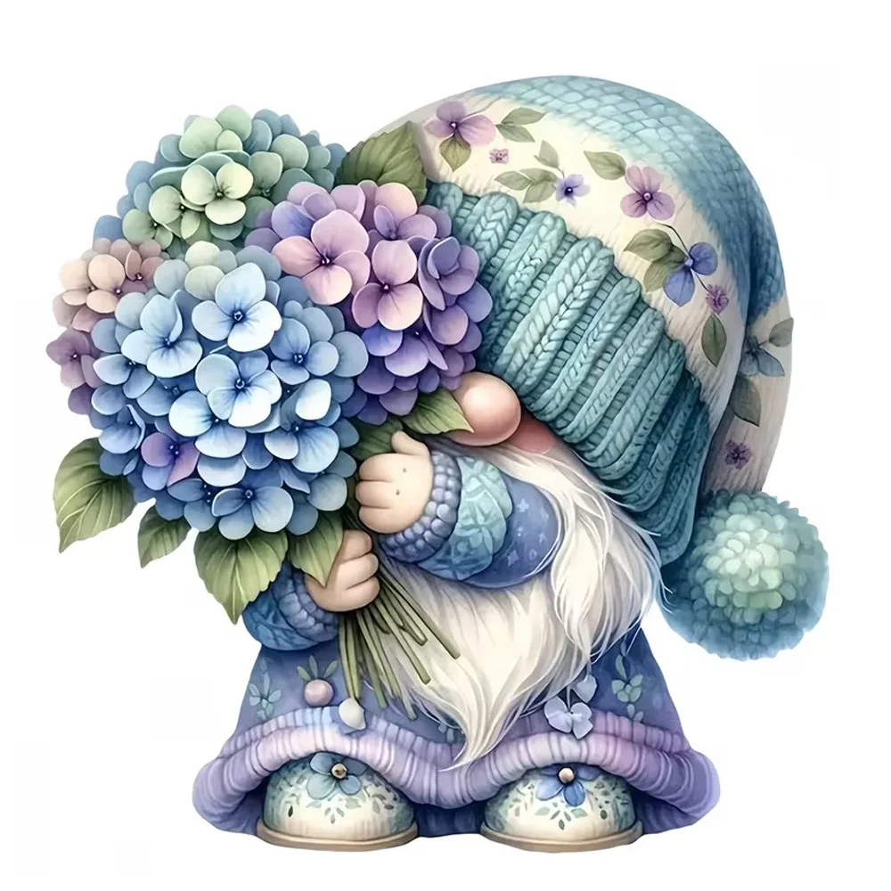 

Водонепроницаемая наклейка «Очаровательный гном с цветочным букетом» для окон, холодильника, багажника, ноутбука, автофургона, бампера фургона