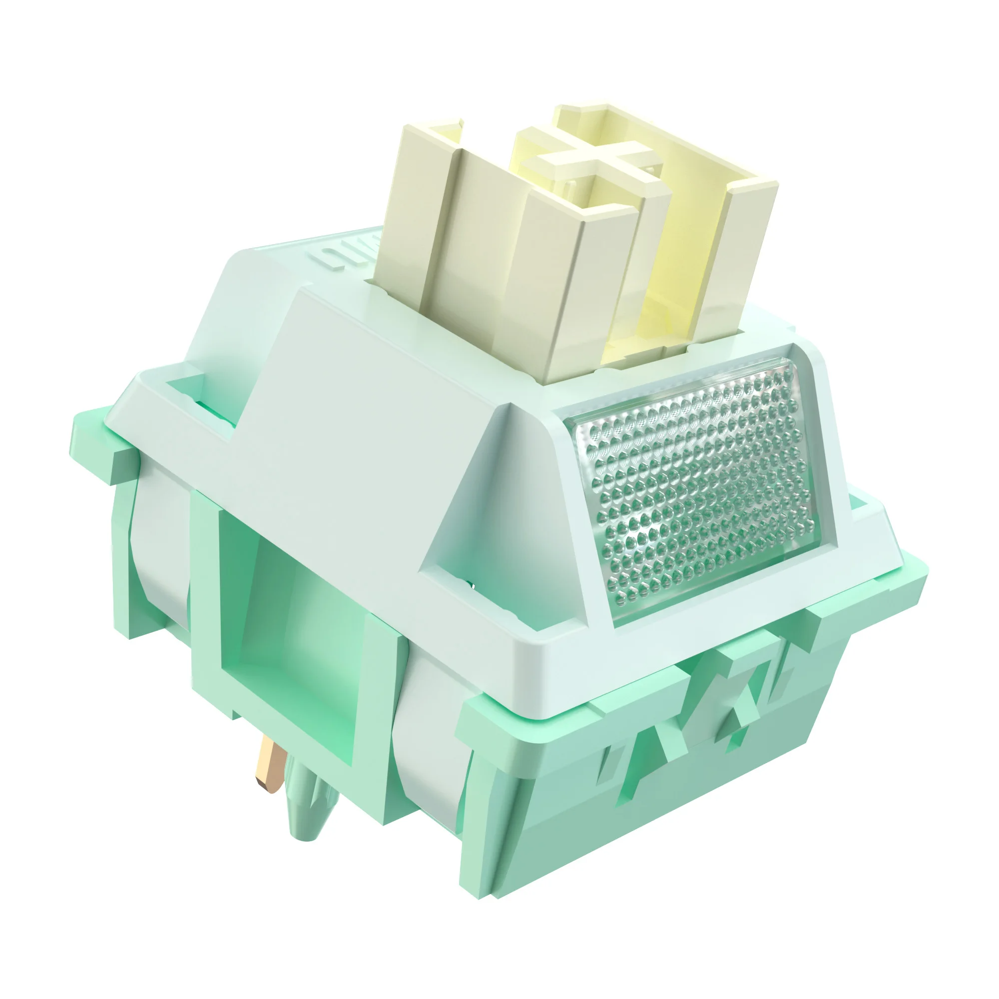 

Бесшумный тактильный переключатель, переключатель клавиатуры outemuYuzu White Peach, 5-контактный, 40 гс / водонепроницаемый и пылезащитный / долговечный переключатель