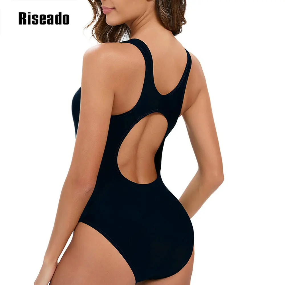 Costume da bagno da donna 2024 Costume da bagno intero senza maniche Donna Nuoto Monokini Costumi da bagno sportivi per l\'allenamento