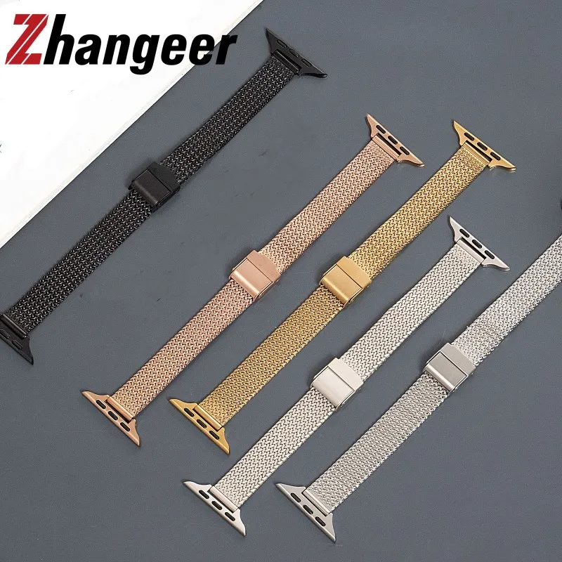 

Stainless Steel Milanese Watch Strap for Apple Watch Ultra 2 Watch Band S10 42mm 46mm 9 8 7 45mm 41mm SE 6 5 4 38mm 40mm 49 44mm