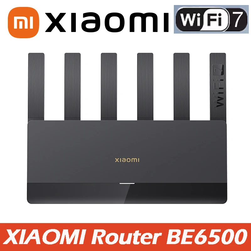 

Xiaomi Router BE6500 Quad Nucleus wifi7 6500Mbps 2.5G Ethernet Port Dual Frequency 2.4/5GHz 6 Independent Signal Amplifiers Mesh